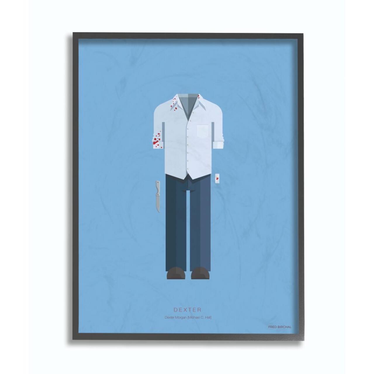 Stupell Industries Dexter Wall Art in Black Frame